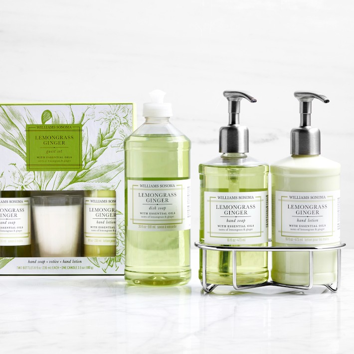 Williams Sonoma Lemongrass Ginger Collection, Scented Soaps + Lotions