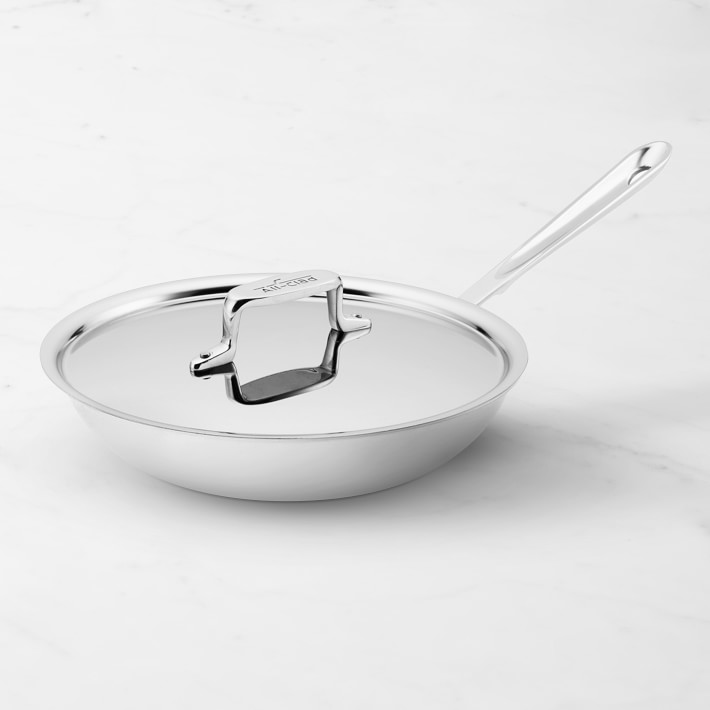 All-Clad D5 Brushed Stainless Steel Skillet with Lid, 12