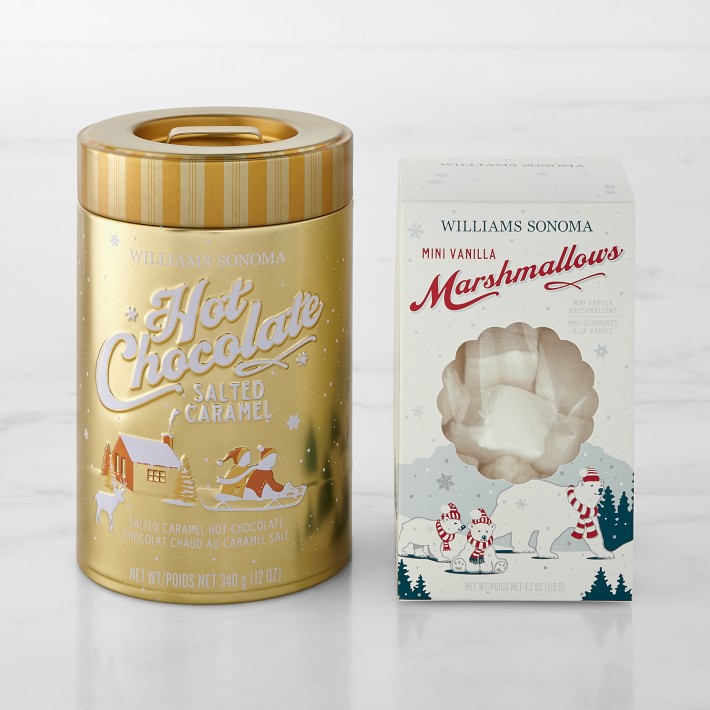 Williams Sonoma Salted Caramel Hot Chocolate &amp; Mini Marshmallows Set