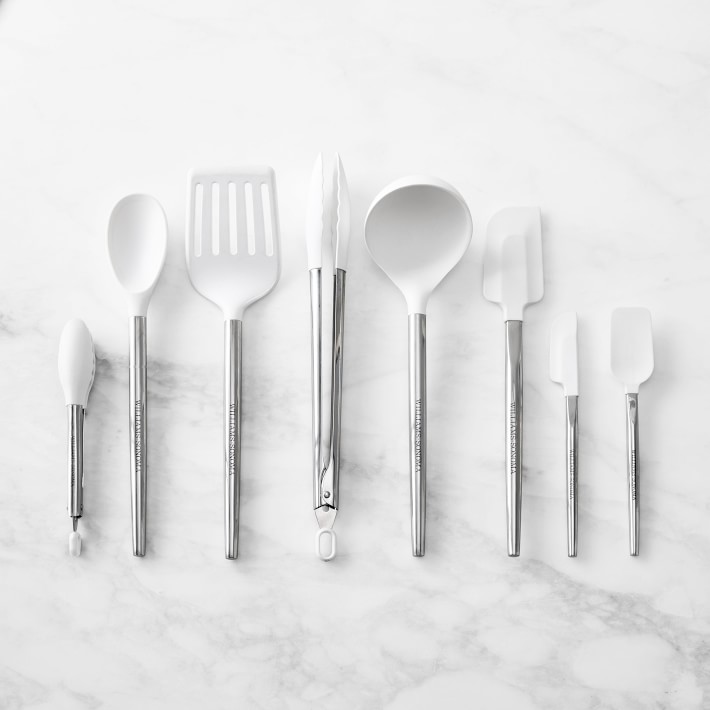 Williams Sonoma Stainless-Steel Silicone Utensils, Set of 8