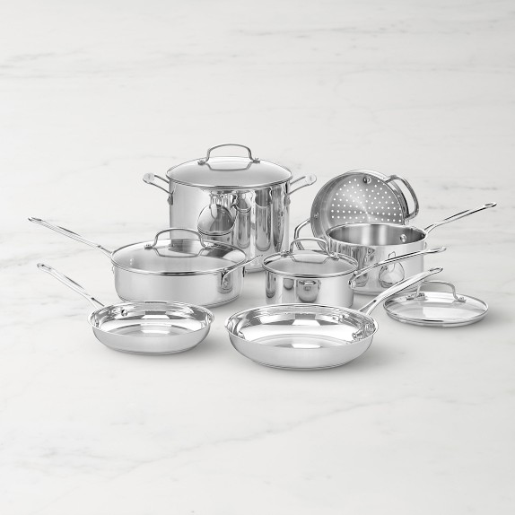 Chef's Classic Stainless Steel 11-Piece Cookware Set | Williams Sonoma