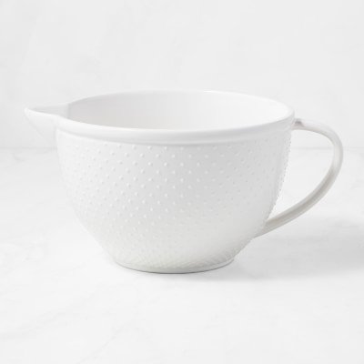 Ceramic Soup Bowl Pour Spout Ceramic Mixing Bowl with Handle