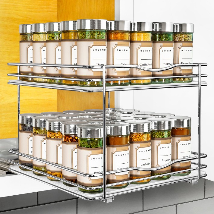 Lynk Professional 8 Wide Slide Out Spice Rack Upper Cabinet