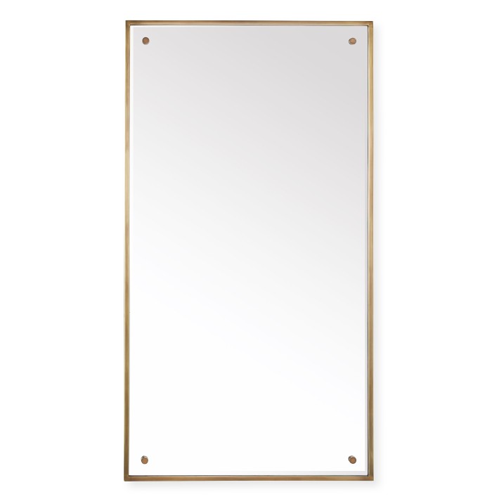 A B Home Antique Style Frameless Wall Mirror Tray