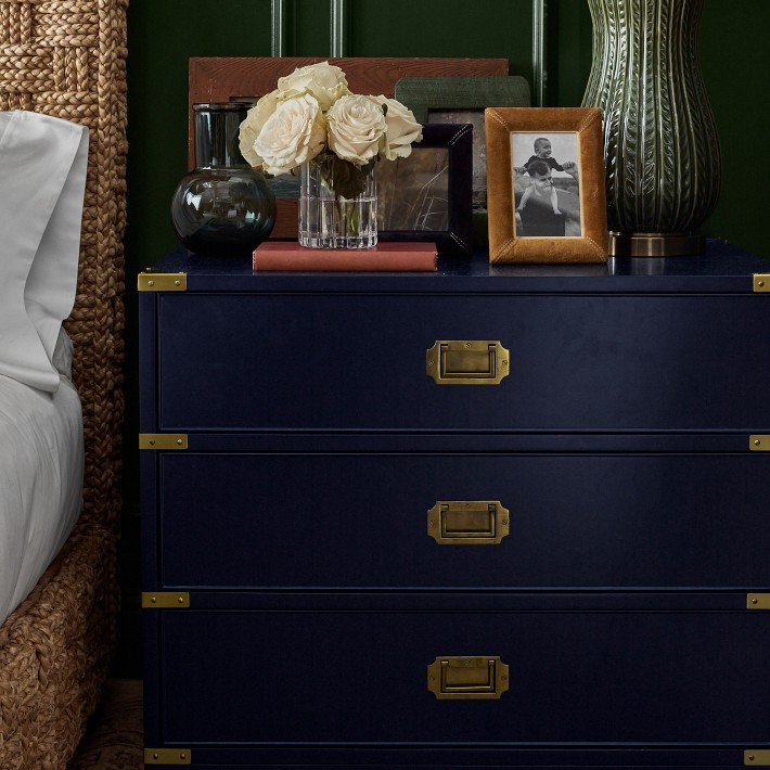 Campaign 3-Drawer Nightstand