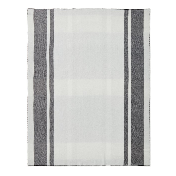 Cashmere Plaid Double Side Throw | Williams Sonoma