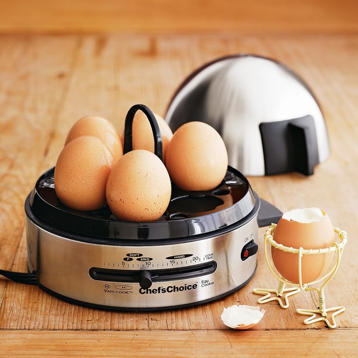 Chef'sChoice 810 Gourmet Egg Cooker with 7 Egg Capacity Makes Soft Medium  Hard Boiled and Poached Eggs Features Electronic Timer Audible Ready Signal