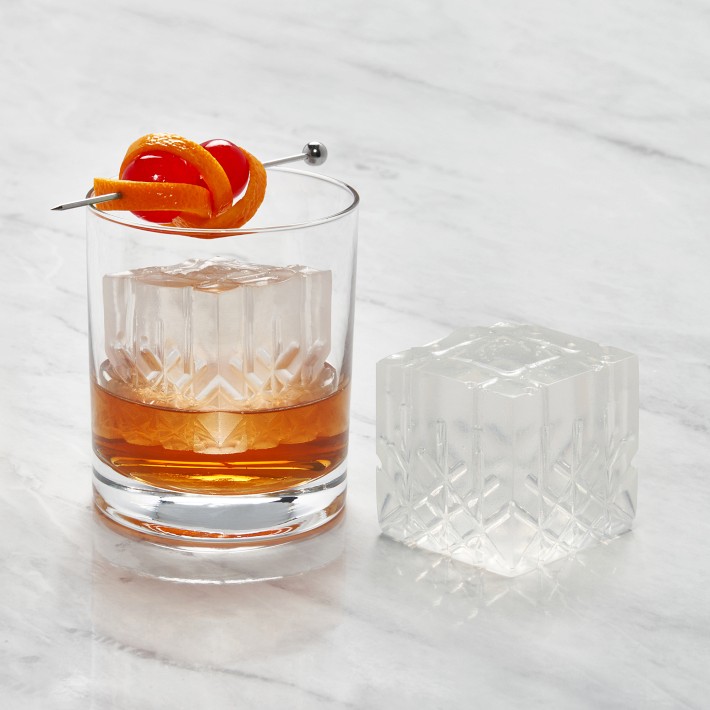 W&amp;P Faceted Etched Ice Cube Tray