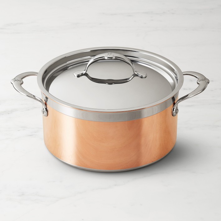 3 Quart Copper Pot and Copper Cookware Lid - LA Home Farm