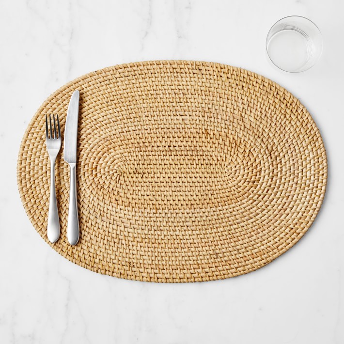 Woven Oval Placemat - William Sonoma