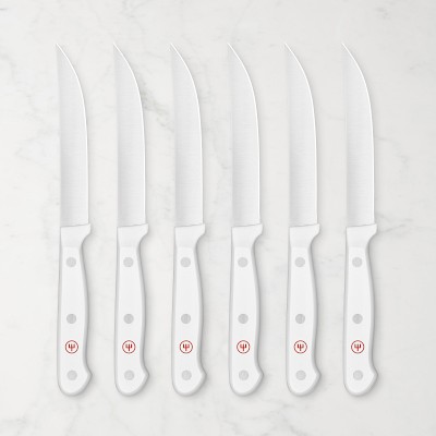 Wusthof Gourmet 4 Piece Steak Knife Set (White Handles)