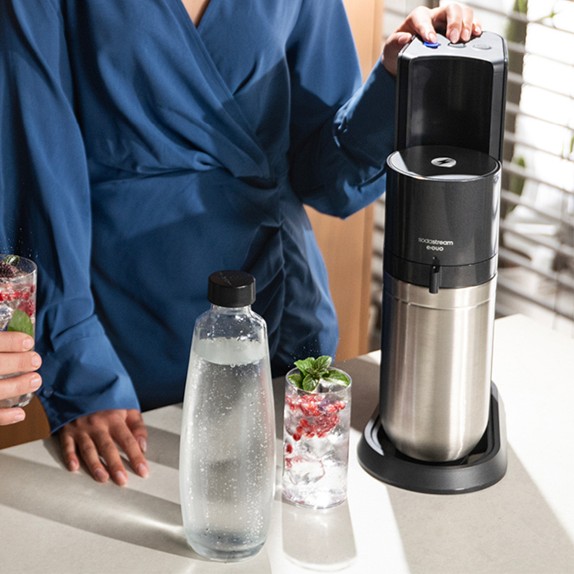 SodaStream Glass Carafe 1L for EDuo Sparkling Water Maker Williams
