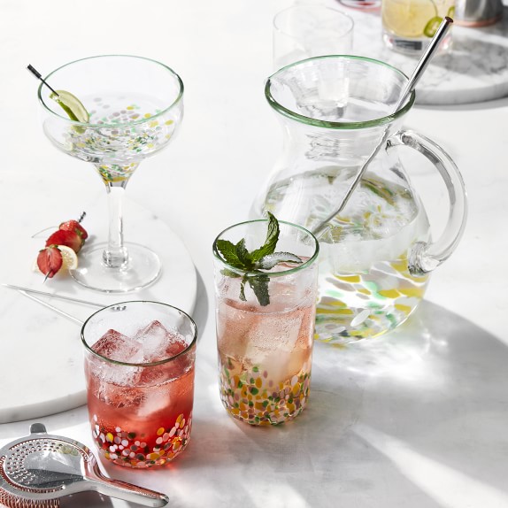 Williams Sonoma Confetti Margarita Glasses, Set of 4 Williams Sonoma