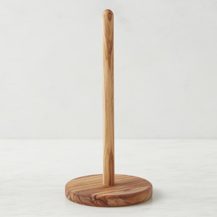 Olive Wood and Stainless Steel Desing Egg Holder