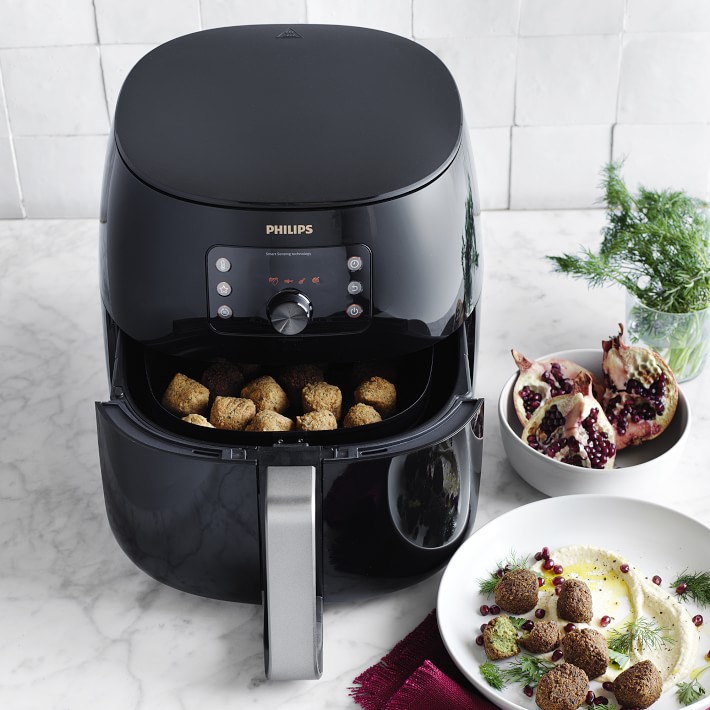  Philips Premium Airfryer XXL, Fat Removal Technology, 3lb/7qt,  Rapid Air Technology, Digital Display, Keep Warm Mode, 5 Cooking Presets,  NutriU App, Family Sized, Black (HD9650/96) : Home & Kitchen