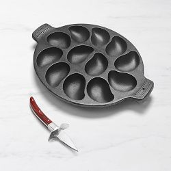 Giant Cast Iron Seashell Pan - Grill and Serve Up All Types of Seafood