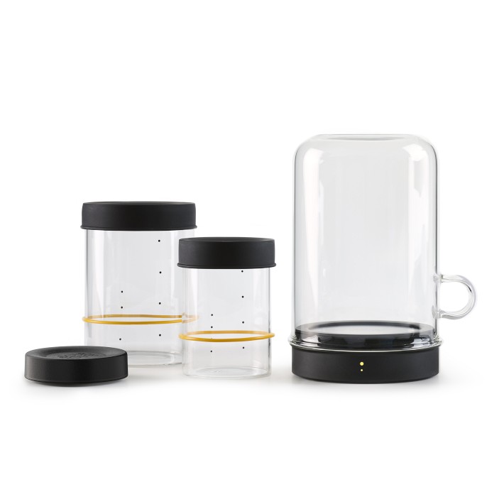 Heat Resistant Glass Jars With Wooden Lid - For Light Sleepers