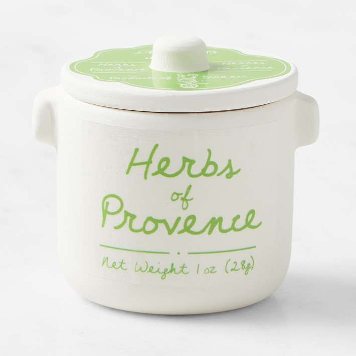 Herbes de Provence in Ceramic Crock