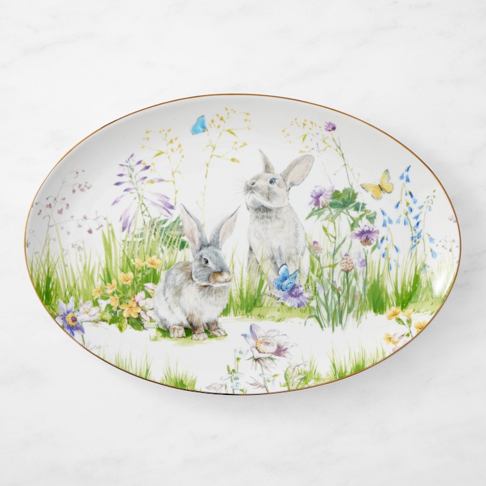 Floral Meadow Oval Platter