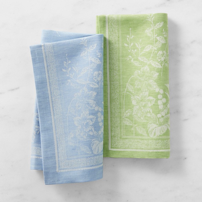 Primavera Linen Hand Towels, Set of 2