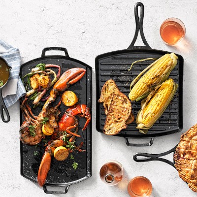 Lodge Cast Iron Seasoned Pro Grid Reversible Grill/Griddle
