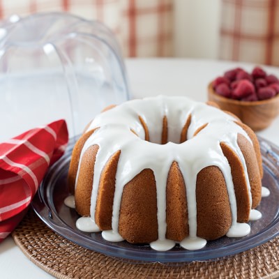 Nordic Ware 2-Piece Formed Bundt Pan in Bundt Keeper (Silver Swirl)