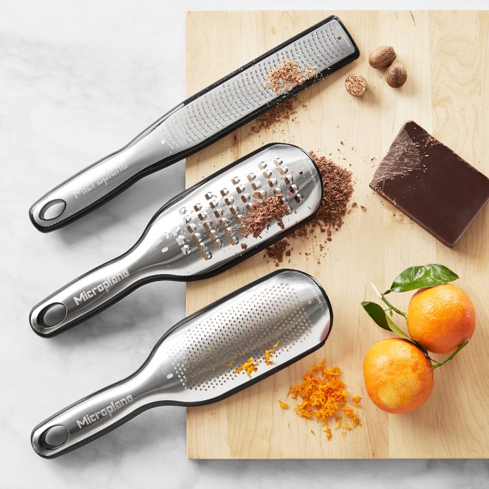 Microplane Elite 5-in-1 Box Grater Holds 2.5 Cups, Non-Slip Grip