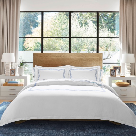 Marbella Percale Duvet Cover & Shams by Matouk® Williams Sonoma