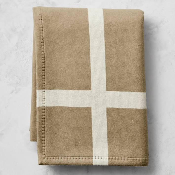 Cashmere Wool Equestrian Throw Blanket Williams Sonoma