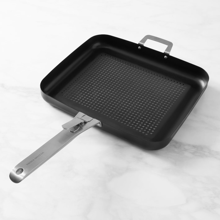  10 Inch Griddle Pan,Non Stick Grill Pan for Electric Stove Top  Oven Suitable Copper Skillet Deep Square Fry Pan with Stainless steel  Handle: Home & Kitchen