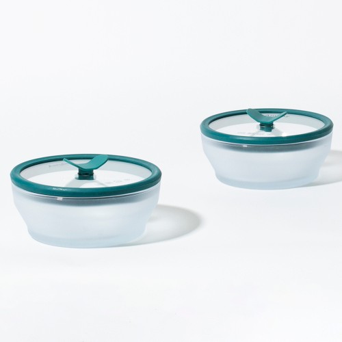 Anyday Microwave Cookware The Small Dish 2-Pack, Kale