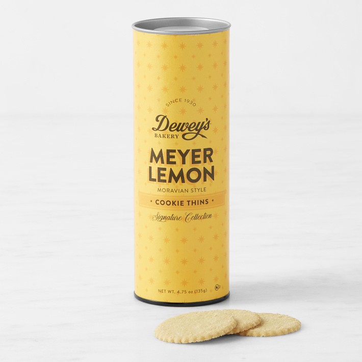 Meyer Lemon Moravian Cookie Thins