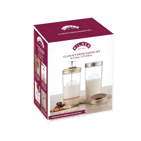 Kilner Nut Milk Maker Jar Set DIY Nut Milk Williams Sonoma