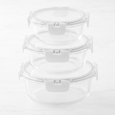 Anchor Hocking Tall Round Glass Food Storage Containers