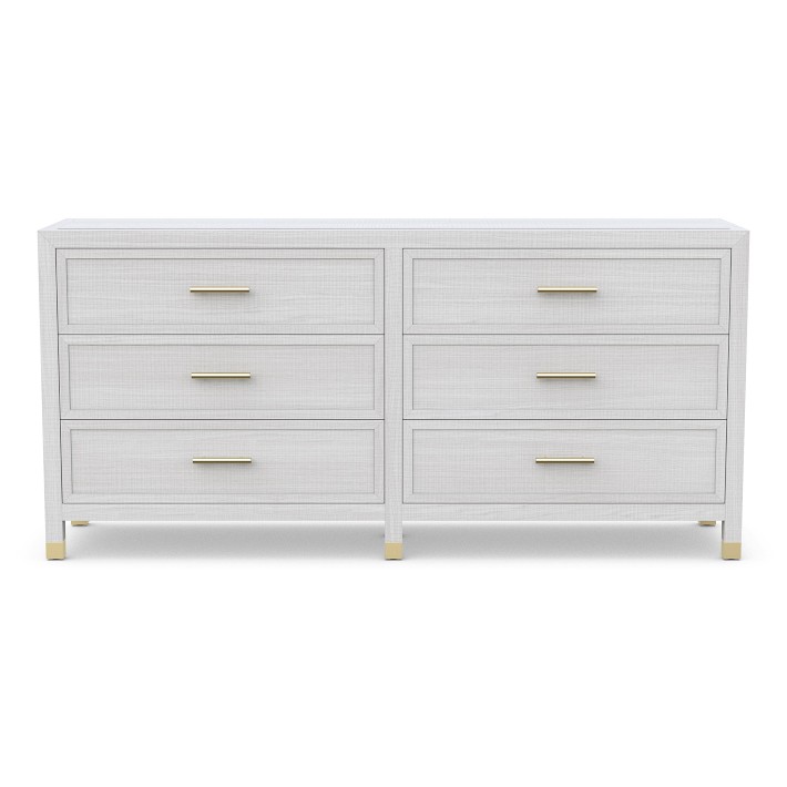 Jonathan Charles 6-Drawer Clapotis Danish Cord Double Dresser