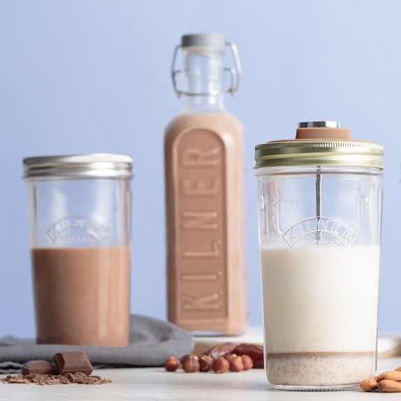 Kilner Nut Milk Maker Jar Set | DIY Nut Milk | Williams Sonoma
