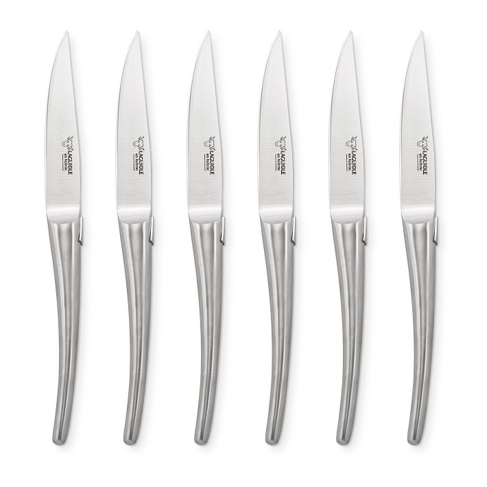 Laguiole En Aubrac Stainless-Steel Steak Knives, Set of 6