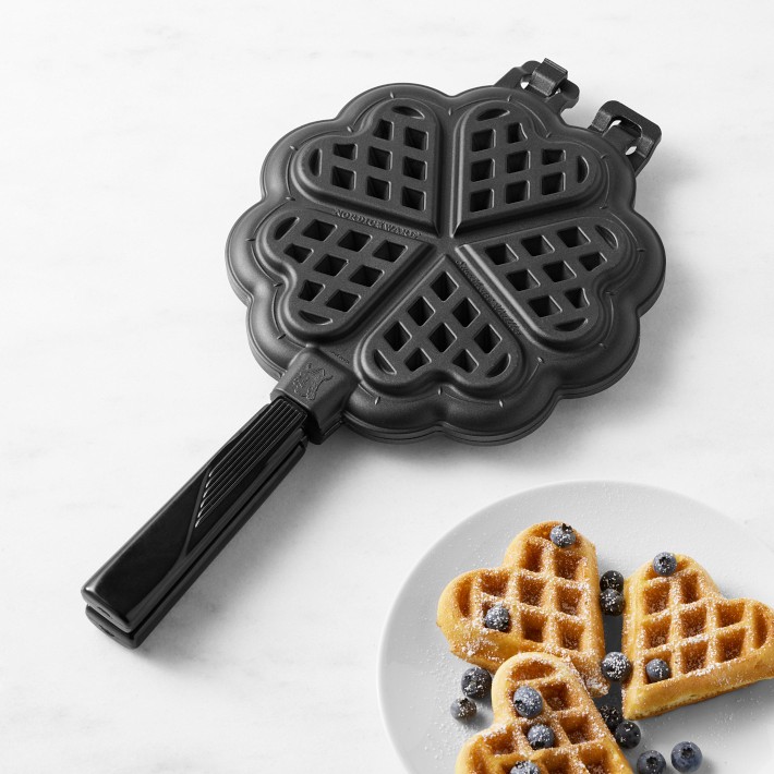 Nordic Ware Square Mini Waffle Griddle, Black