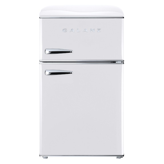 Galanz Retro Dual Door Compact Refrigerator | Williams Sonoma