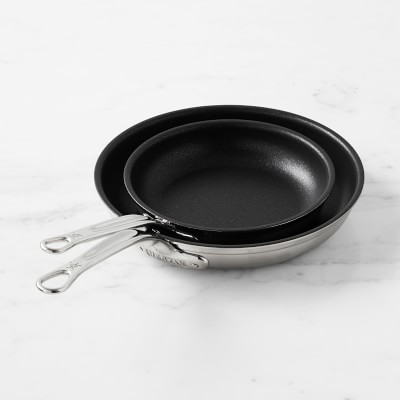 Professional Clad Stainless Steel TITUM® Nonstick Skillets