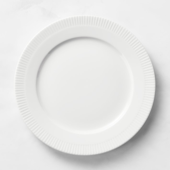 Pillivuyt Eclectique Porcelain Dinner Plates, Set of 4, White