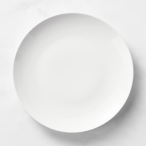 Pillivuyt Coupe Porcelain Dinner Plates, Set of 4, White