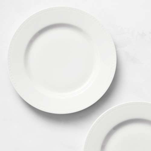 Apilco Beaded Hemstitch Porcelain Salad Plates, Set of 4