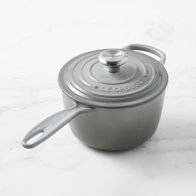 Williams-Sonoma - Winter 2021 - Le Creuset Enameled Cast Iron Soup Pot, 4  1/2-Qt., French Grey