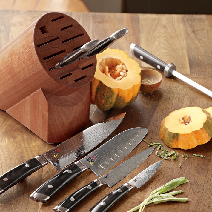 72) 15-Piece Kitchen Knife Set with Sharpener