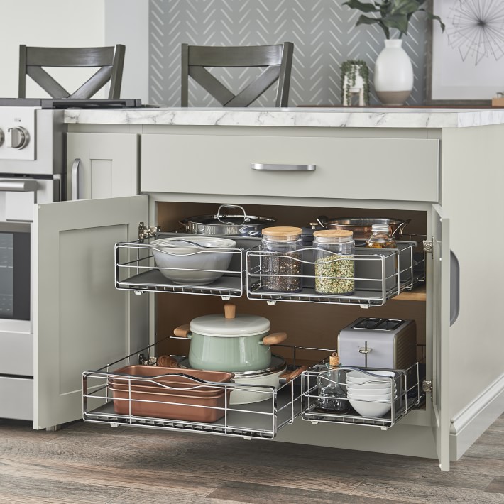 9 inch pull-out cabinet organizer - simplehuman