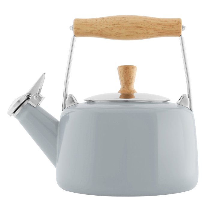 Chantal Vintage White Steel Enamel Tea Kettle + Reviews