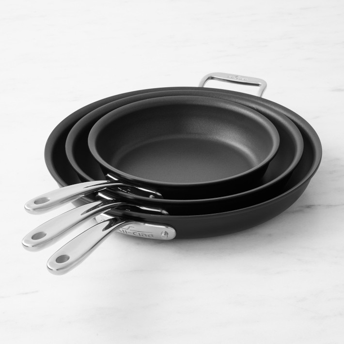 3pcs/set Stainless Steel Cookware Set Flat Bottom Frying Pan Soup