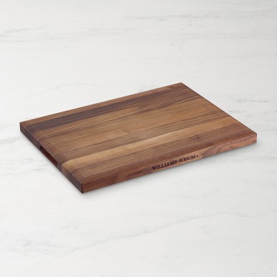 Williams Sonoma Rectangular Walnut Wood Cutting Board with Feet ...