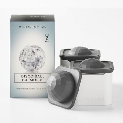 Williams Sonoma Disco Ball 3D Ice Mold - Set of 2